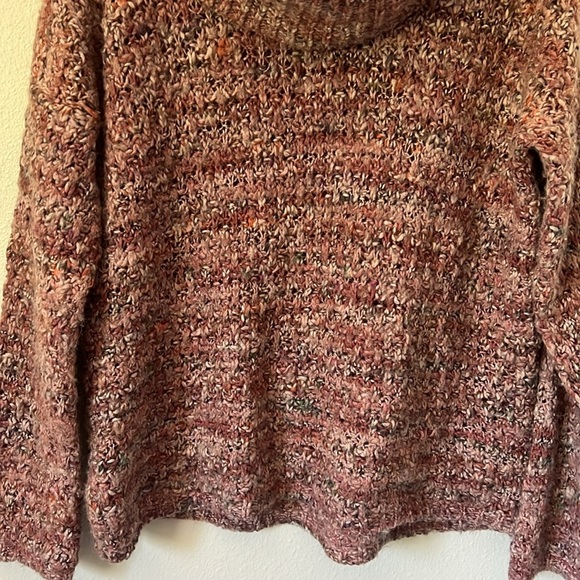 Anthropologie Elsamanda Slouchy Chunk Knit Turtleneck Sweater Large Spice - Picture 5 of 12